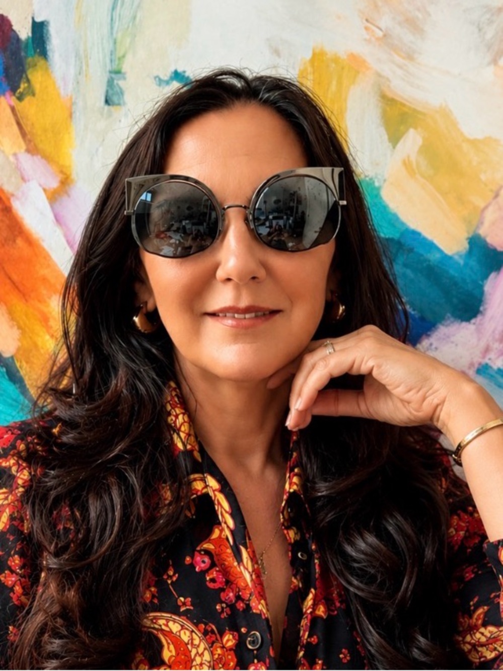 FENDI Round Cat-Eye Rim Sunglasses – Made in Italy ✨